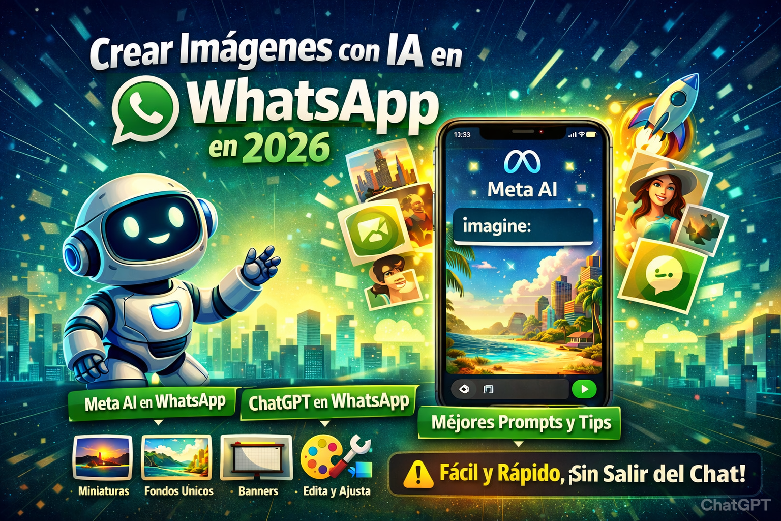 Cómo Crear Imágenes con IA en WhatsApp en 2026