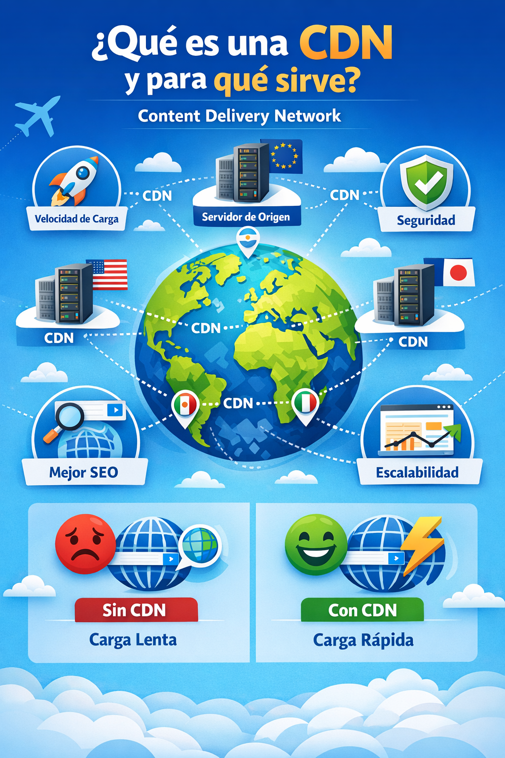 ¿Qué es una CDN (Content Delivery Network) y por qué tu sitio web la necesita en 2026?